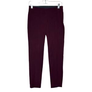 A new day burgundy flat front slim cropped pants size 4